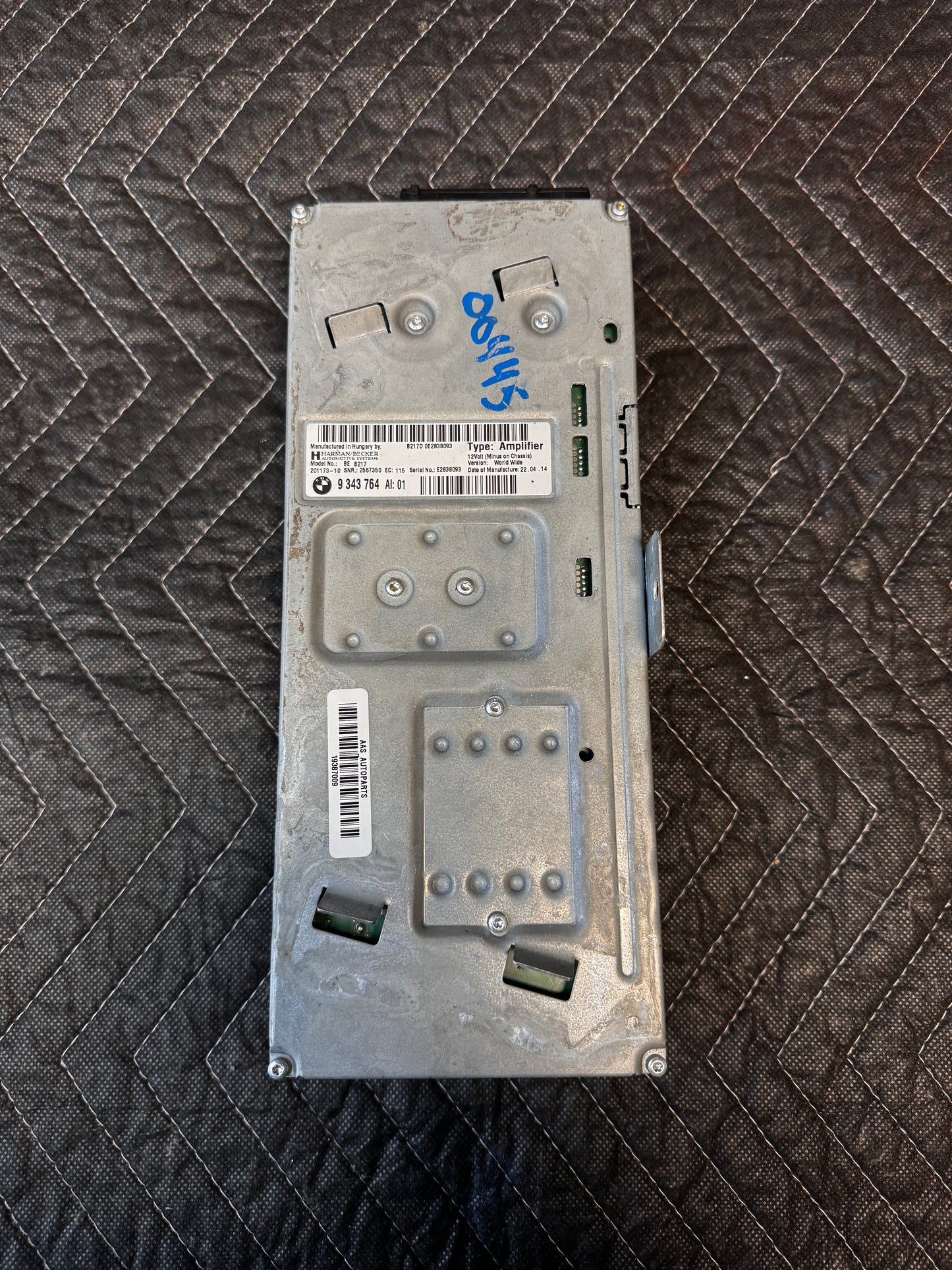 BMW F06 F10 F12 5/6 SERIES TOP HiFI HARMAN/BECKER AMPLIFIER SYSTEM OEM 9343764