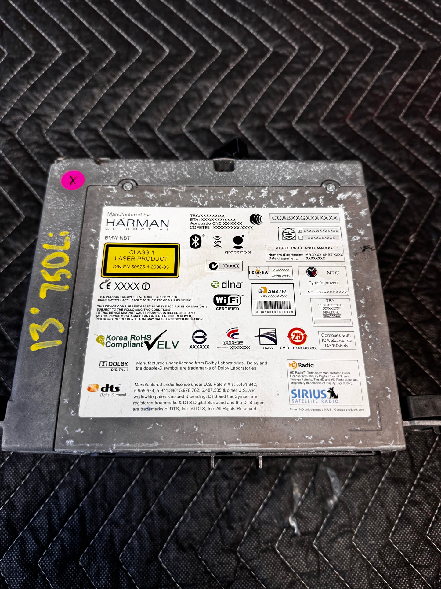 2011-2017 5/7 series harman radio