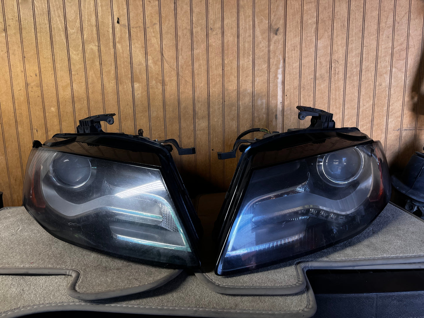 AUDI A4 OEM HEADLIGHT PAIR